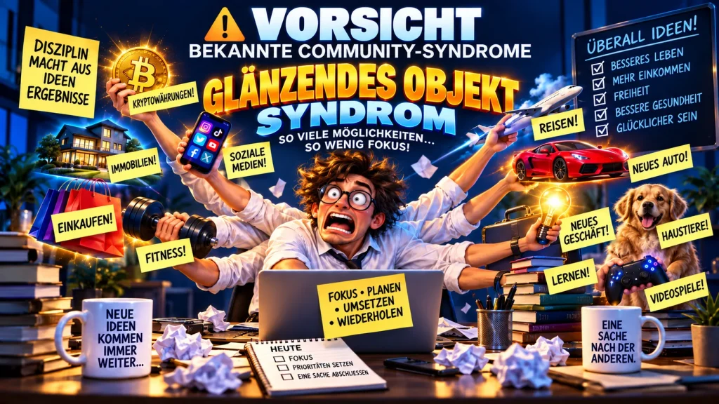 Glänzendes-Objekt-Syndrom: So viele Möglichkeiten, so wenig Fokus – Disziplin macht aus Ideen Ergebnisse